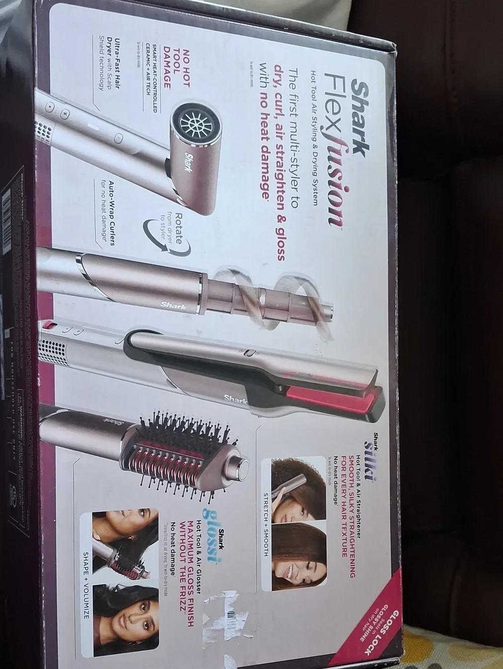 Shark Flexfusion 4-in-1 Women’s Hair Styler in Rose Gold. C